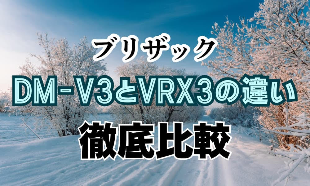 ブリザック dm-v3 vrx3 違い